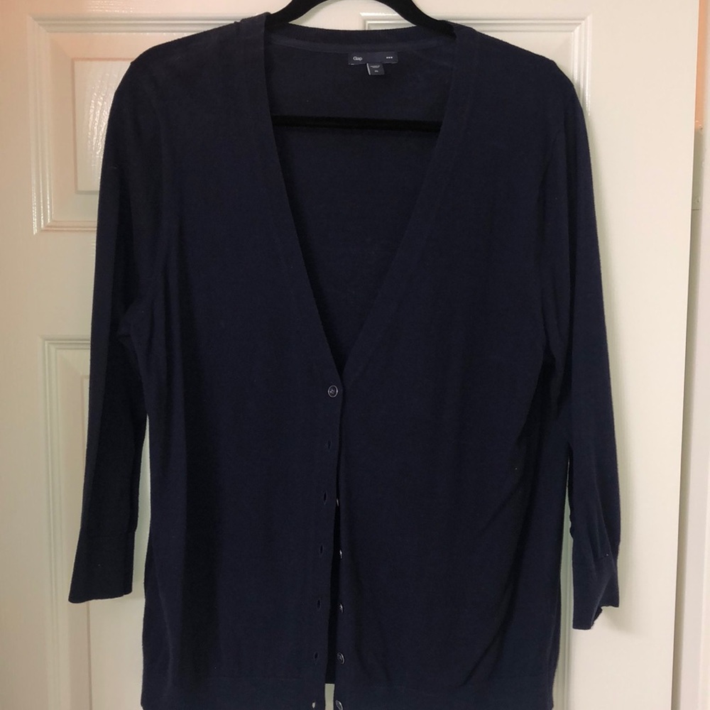 GAP navy blue cardigan!